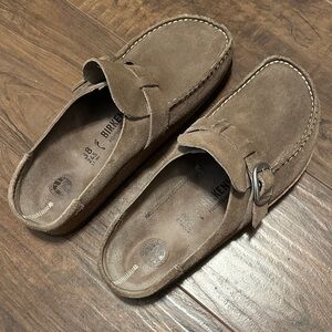 Birkenstock Women's Brown Suede Loafers Buckley
